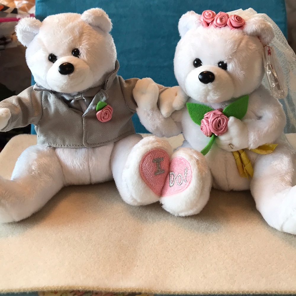 Ty Beanie Babies “I Do”, bride and groom
